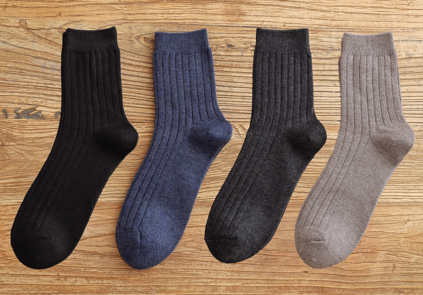 4-Pack Woll-Socken Herren Gift Set