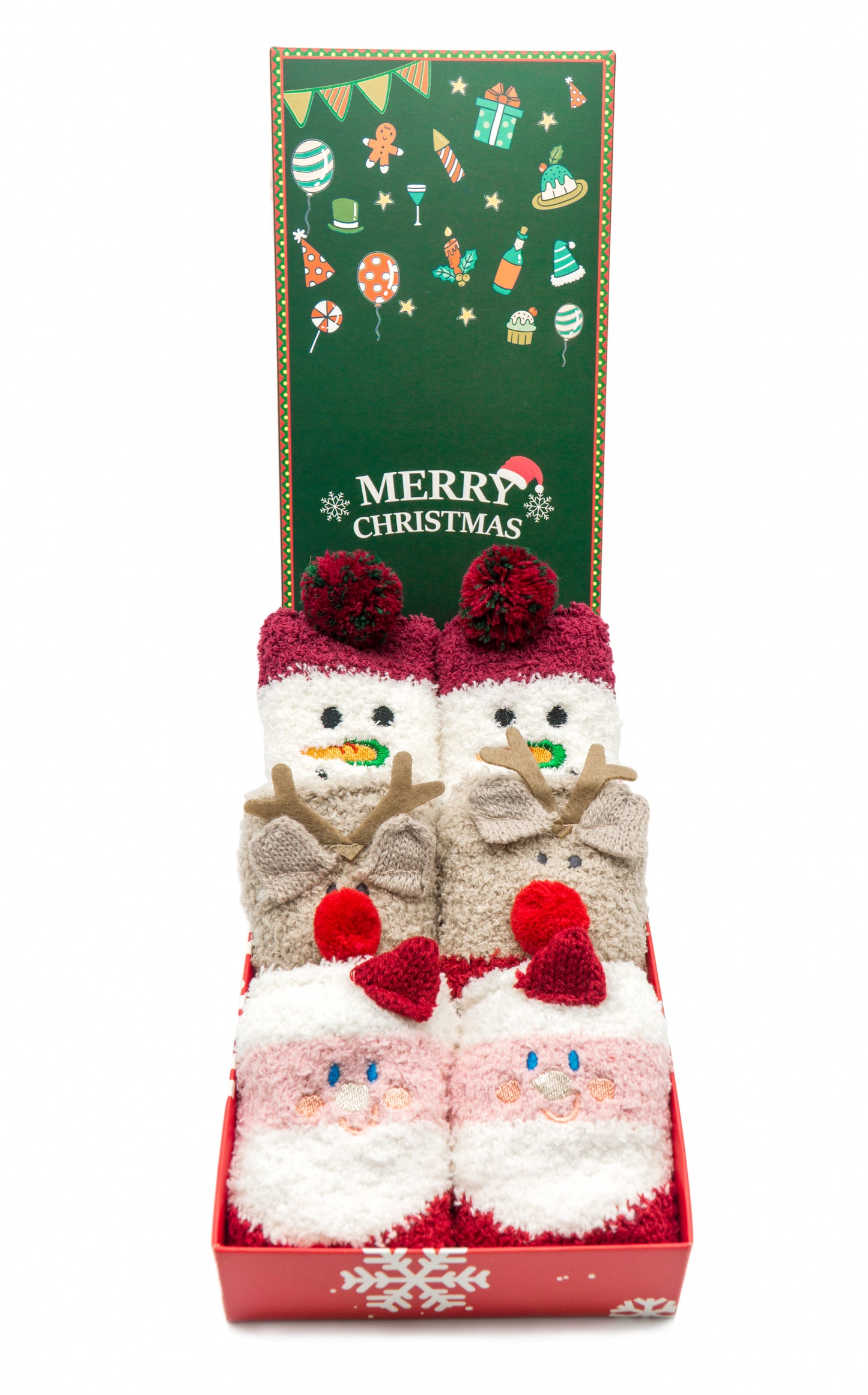 3-Pack Weihnachten-Kuschelsocken Gift Set
