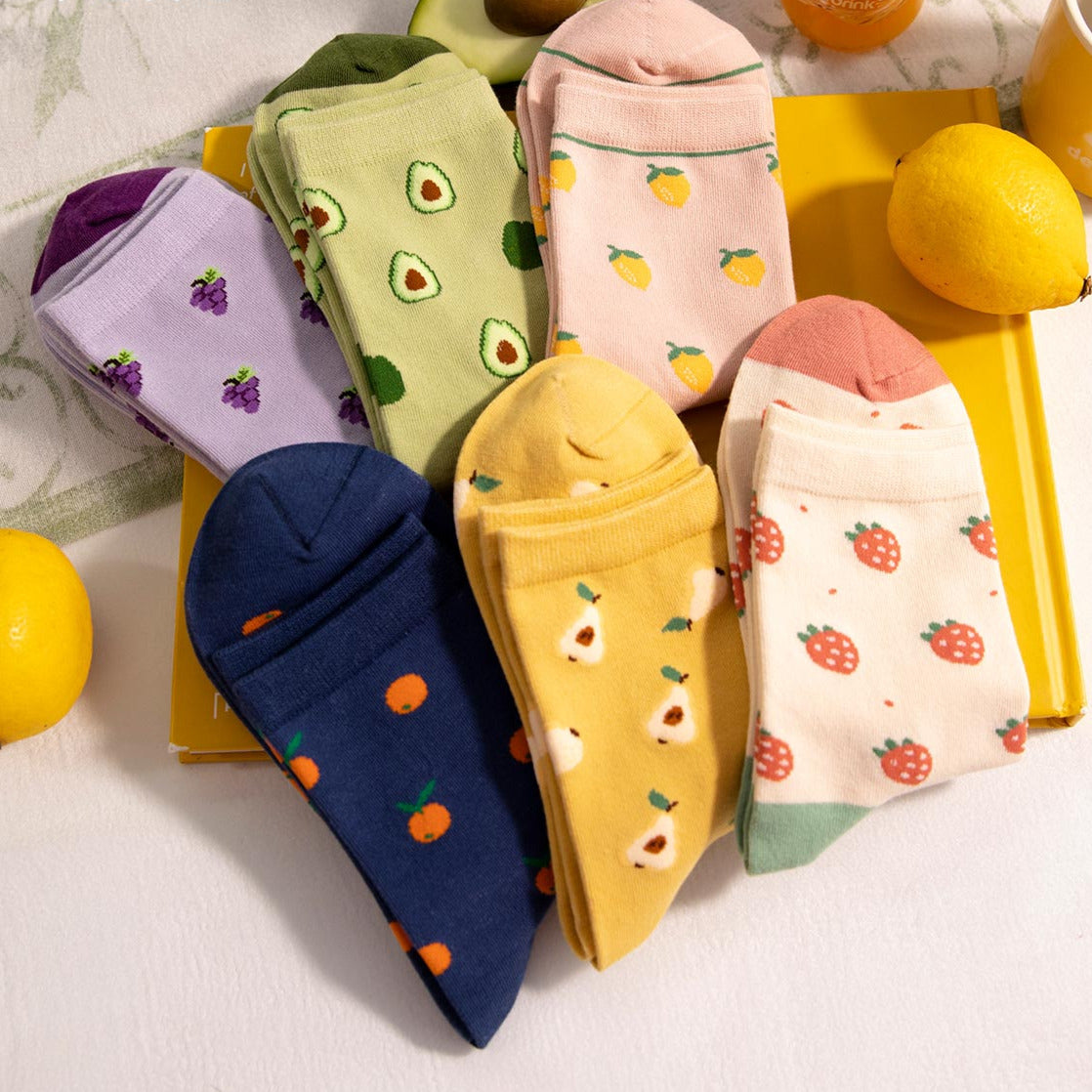 6-Pack Obst-Socken Gift Set