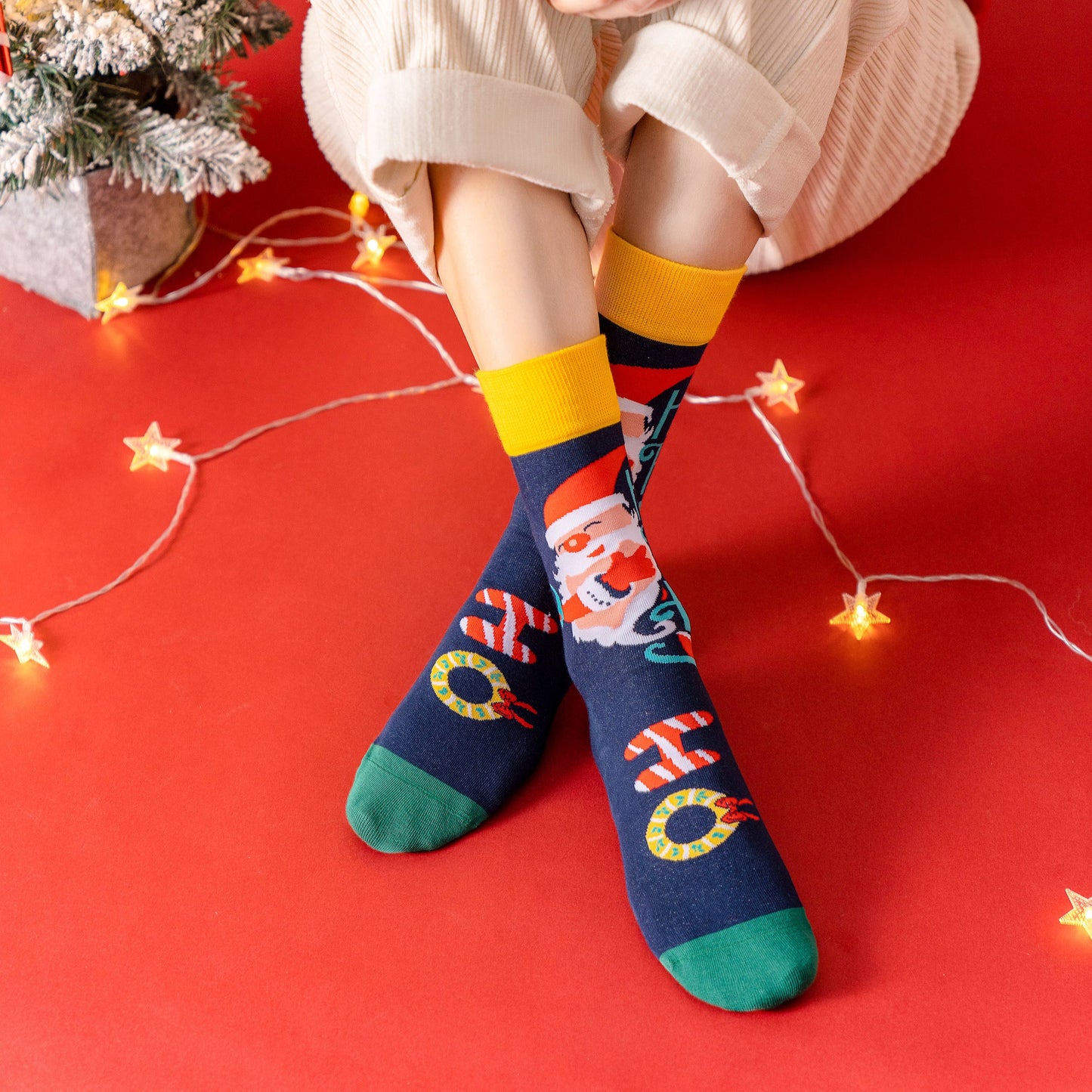 4-Pack Weihnachtsmann-Socken Gift Set