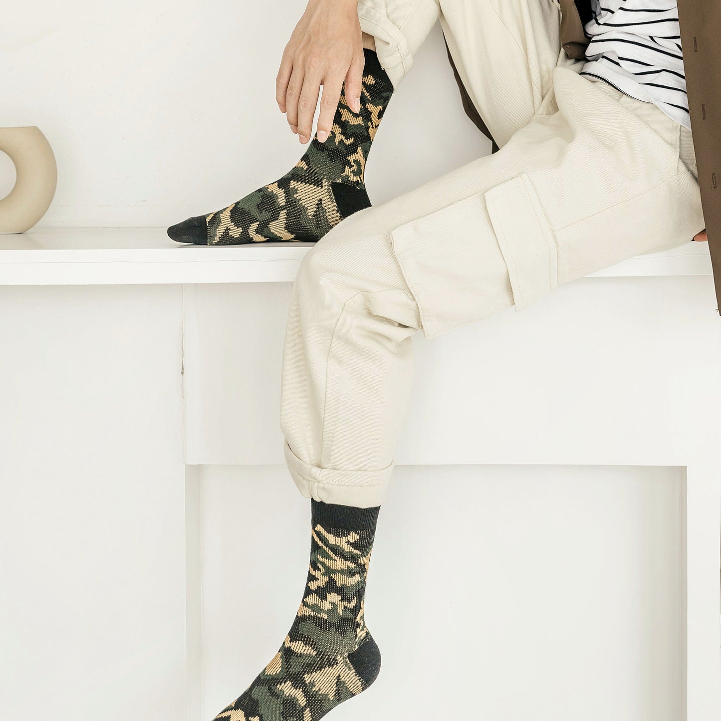 4-Pack Camouflage stylische Herren Socken Gift Set