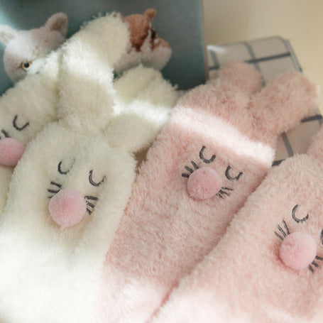 2-Pack Hasen-Kuschelsocken Gift Set