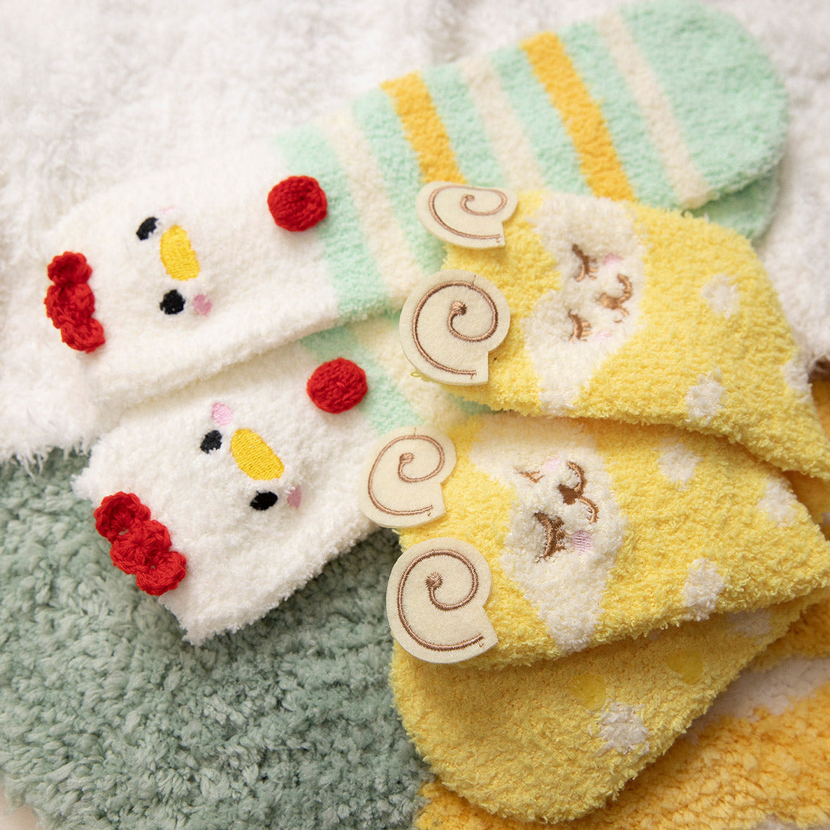 3-Pack bunte Tier-Kuschelsocken Gift Set