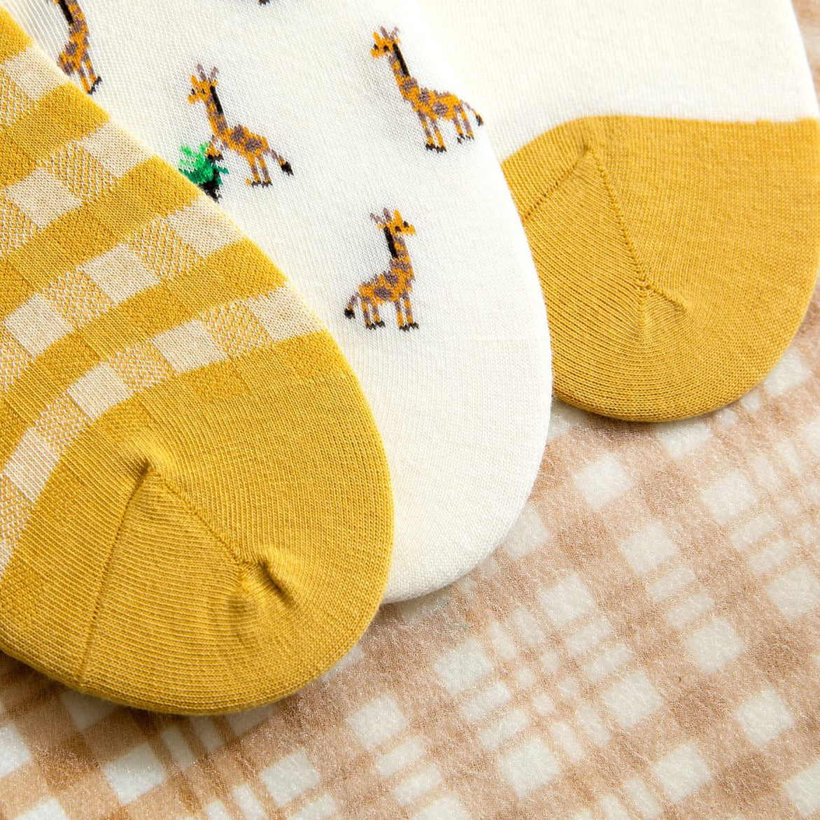 6-Pack Giraffen-Sommersocken Gift Set