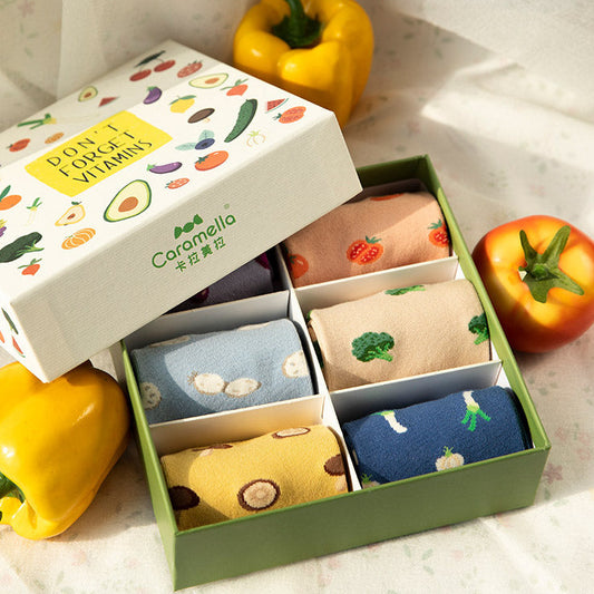 6-Pack Gemüse-Socken Gift Set