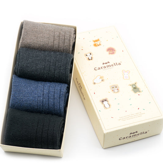 4-Pack Woll-Socken Herren Gift Set