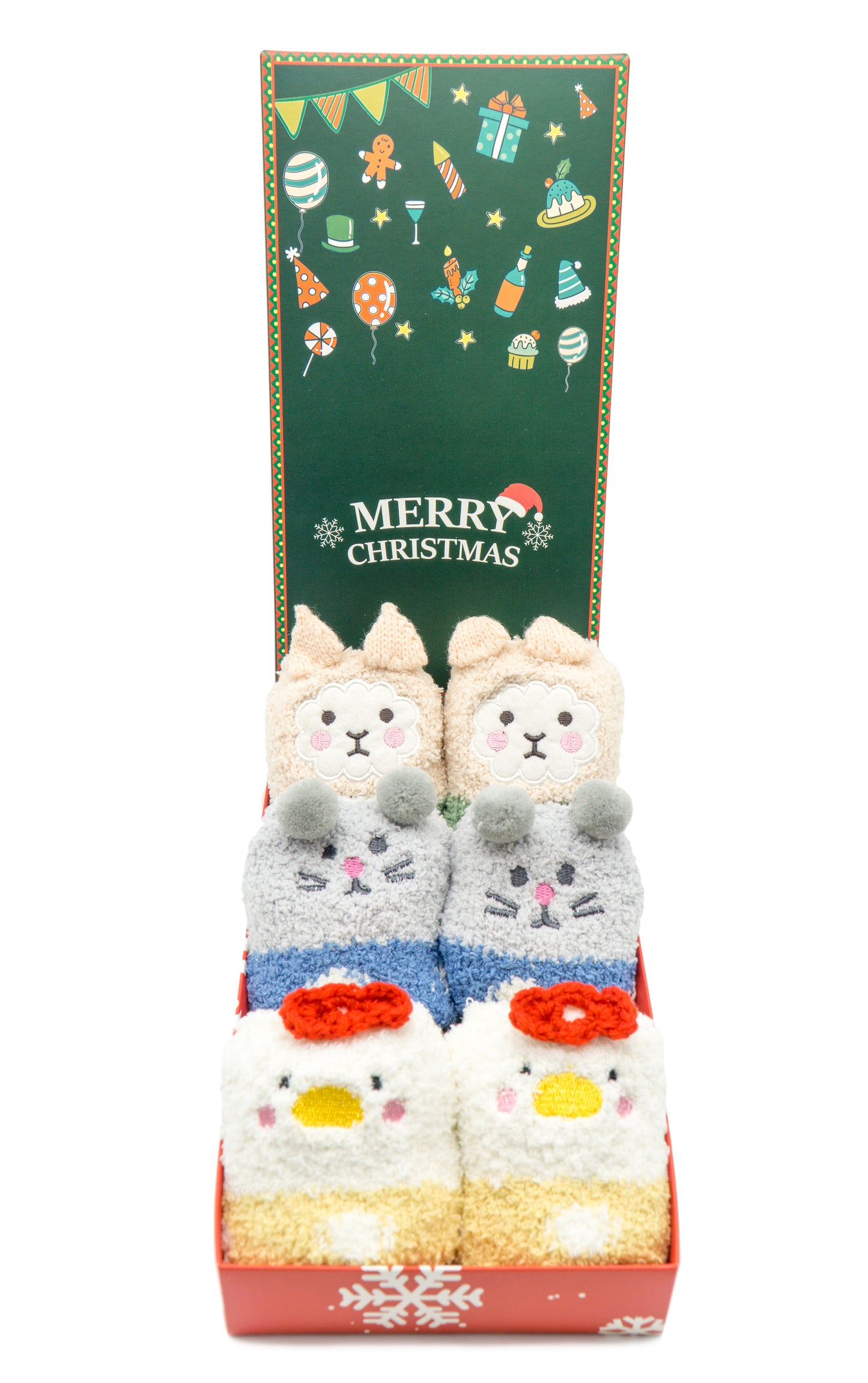 3-Pack Farmtier-Kuschelsocken Gift Set