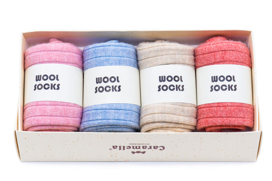 4-Pack Woll-Socken Damen Gift Set