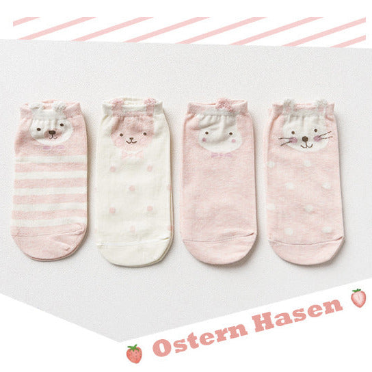 4-Pack Hasen-Socken Gift Set