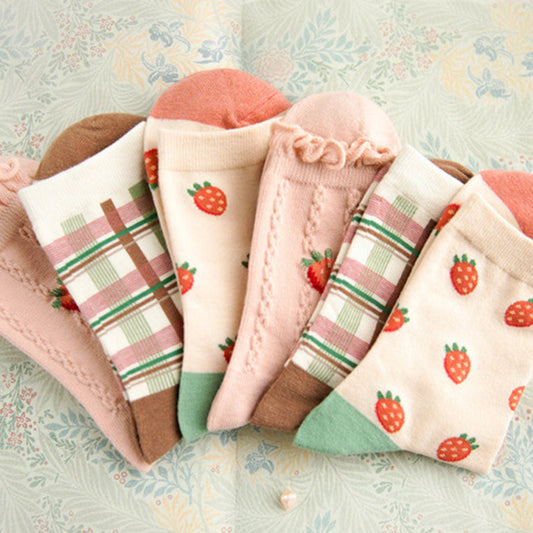 6-Pack Erdbeer-Socken Gift Set